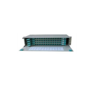 ODF rack 19", 96 puertos SC, con accesorios interno de acomodación de fibra y casete de empalme. Incluye 96 adaptadores tipo SC/APC monomodo Sx y 96 pigtails SC/APC, monomodo, 900µm, LSZH, 1 metros